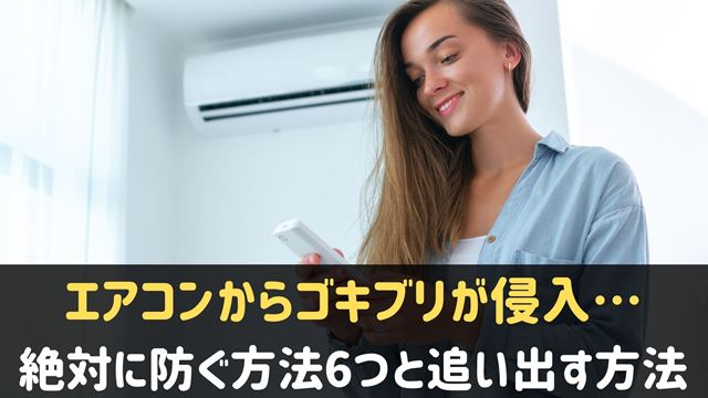 ゴキブリがエアコンに侵入する原因と追い出す方法