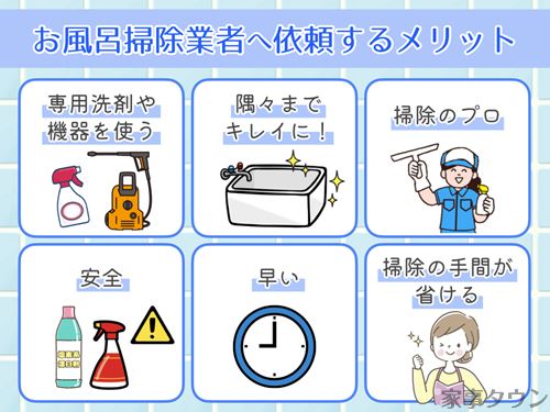 お風呂掃除を業者に依頼するメリット