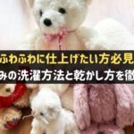 ぬいぐるみの洗濯方法