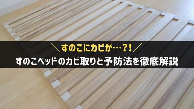 すのこベッドのカビ取り