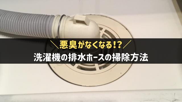 洗濯機の排水ホースの掃除方法